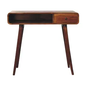 Buy Curved Chestnut Writing Desk