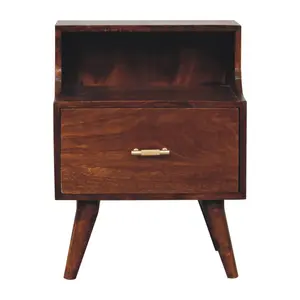 Buy T-bar Raised Back Bedside
