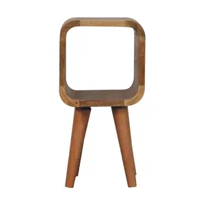 Buy Extra Mini Minimalist Open Curved Oak-ish Bedside