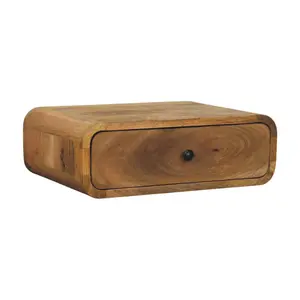 Buy Avora Wall-Mounted Oak-ish 1 Drawer Nightstand