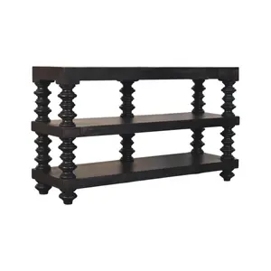 Buy Spindle Shelf Console in Carbon Ash