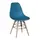 Buy Lilly Plastic (PP) Chairs x 4 with Solid Beech Legs Dark Blue, Colour: Navy, 6 image