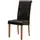 Buy Marley PU Solid Rubberwood Chair Brown, Colour: Brown