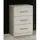 Buy Topline Bedside 3 Drawer White, Colour: White