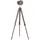 Buy Industrial Tripod Floor Lamp, Nautical Searchlight with Adjustable Height, Wood Legs, E14 Lamp Base for Living Room, Bedroom, Grey and Bronze