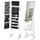 Buy Jewelry Cabinet Standing Mirror Full Length Makeup Lockable Armoire Storage Organizer White