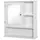 Buy Bathroom Cabinet, Wall Mount Storage Organizer with Mirror, Adjustable Shelf for Bathroom, Kitchen, Bedroom, White