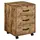 Buy 3 Drawer File Cabinet, Mobile Filing Cabinet on Wheels for Home Office, Study, Rustic Brown
