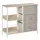 Buy Chest of Drawers Storage  Dresser Cabinet Organizer with 3 Fabric Drawers and 2 Display Shelves for Living Room, Bedroom, Hallway, Beige
