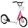 Buy Kids Scooter, Kick Stunt Scooter with Adjustable Handlebar, Dual Brakes, Basket, Cupholder, Mudguard, 16" Inflatable Rubber Wheels, for 5-12 years, Pink
