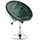 Buy Swivel Dressing Stool, Velvet-feel Upholstered Vanity Chair, Adjustable Height Tub Makeup Chair with Button Tufting and Thick Padding, Breakfast Dining Chair, Green