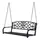 Buy 2 Seater Swing Seat Bench, Metal Garden Swing Chair with Chains, Weather Resistant, for the Patio, Yard, Deck and Yard, Black