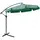 Buy 2.7m Garden Parasol Cantilever Umbrella with Crank Handle and Cross Base for Outdoor, Hanging Sun Shade, Green