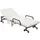 Buy Folding Bed with Mattress, Single Guest Bed, Portable Fold Bed with Adjustable Backrest, Metal Frame on Wheels, White, 190 x 76 cm