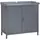 Buy Garden Storage Cabinet, Outdoor Tool Shed, Potting Bench Table with Galvanized Top and Two Shelves for Yard Tools or Pool Accessories, Grey