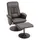 Buy Executive Recliner Chair High Back and Footstool Armchair Lounge Seat Brown