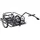Buy Bike Cargo Trailer Bicycle Cargo Storage Cart w/ Hitch Cycling Camping Luggage Storage Carrier Transport Steel Black