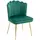 Buy Velvet-Feel Shell Accent Chair - Green
