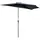Buy 3(m) Half Parasol, Semi Round Umbrella with Metal Frame, Crank Handle for Balcony, Garden, Black