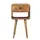 Buy Mini Oak-ish Curved Bedside with Lower Slot