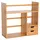 Buy Desk Organiser Compartments Desktop Bookshelf Stationery Storage Shelf Document File Holder with 2 Drawers 2-way Reversed Use Bamboo