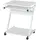 Buy Movable Computer Desk with 4 Moving Wheels Sliding Keyboard Tray Home Office Workstation White