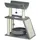 Buy Cat Tree Tower, with Scratching Posts, Pad, Bed, Perch, Toy Ball - Light Grey