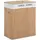 Buy 100L Collapsible Natural Wood  Laundry Hamper Organizer Clothes Washing Basket Bin Storage Box w/Lid Removable Lining 52x32x63cm, Wood Color