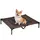 Buy Large Raised Dog Bed Cat Elevated Lifted Cooling Portable Camping Basket Outdoor Indoor Mesh Pet Cot Metal Frame Brown