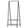 Buy Clothes Rail, Freestanding Metal Clothes Rack with 2 Tier Storage Shelves for Bedroom and Entryway, 64 x 42.5 x 149 cm, Black Frame