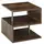 Buy Coffee End Table S shape 2 Tier Storage Shelves Organizer Versatile Home office furniture (Natural)