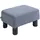 Buy Microfiber Cloth Footstool, Small Foot Rest, Rectangle Sofa Stool for Bedroom Living Room, Grey