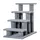 Buy Dog Steps for Bed 4 Step Pet Stairs for Sofa Dog Cat Climb Ladder 63x43x60 cm Grey
