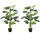 Buy 100cm/3.3FT Artificial Monstera Tree Decorative Cheese Plant 21 Leaves with Nursery Pot, Fake Tropical Palm Tree for Indoor Outdoor DÃ©cor, Set of 2