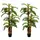Buy Set of 2 Artificial Plant Tropical Palm in Pot, Fake Plants for Home Indoor Outdoor Decor, 150cm, Green
