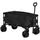Buy Outdoor Folding Garden Trolley on Wheels, Capming Cargo Wagon Cart Trailer w/ Handle, Wheels for Beach Garden, Black