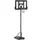 Buy Height Adjustable Basketball Stand Net Set System, Freestanding Basketball Hoop and Stand w/ Wheels, 200-305cm - Black