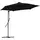 Buy 3(m) Solar LED Cantilever Parasol, Black