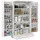 Buy Freestanding Multi-Storage Kitchen Cupboard with Adjustable Shelves White