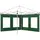 Buy Set of Two 295cm Replacement Canopy Walls - Green