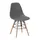 Buy Lilly Plastic (PP) Chairs x 4 with Solid Beech Legs Light Grey, Colour: Grey, 5 image