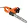 Buy Aluminium Electric Chainsaw with Double Brake Protection and Blade Cover, 2000 W, 40 cm, for Wood, Trees and Branches, Orange