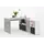Buy Luiz Desk Concrete Grey and White       