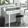 Buy Turin Artic Concrete Grey And White Desk - 2931, Colour: Grey