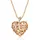 Buy Dazzling Intertwined Heart with 14K Gold Filled Lab Created Diamonds Necklace