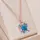 Buy Simple and Luxurious 14K Gold  Filled Blue Zircon Crystals Necklace