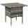 Buy Rattan Side Table, Outdoor Coffee Table with Plastic Board Under the Full Woven Table Top for Patio, Garden, Balcony, Mixed Grey