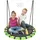 Buy 100 cm Diameter Kid Nest Swing Seat with Height Adjustable Ropes for Outdoor Indoor, Black