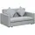Buy 2 Seater Sofa Bed, Convertible Bed Settee, Modern Linen Loveseat Sofa Couch with 2 Cushions, Hidden Storage for Living Room, Guest Room, Light Grey