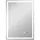 Buy 50 x 70 cm Anti-Fog LED Bathroom Mirror, with Bluetooth and Clock - Silver Tone
